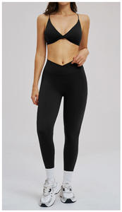 Wholesale 2 Piece Plus Women Sports Wear Outfit <b>Leggings</b> Gym Jacket Fitness Apparel Customized Tracksuit Yoga Set XL Active - Product Image 6