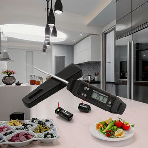 Thermomètre à viande numérique sans fil avec sondes en acier inoxydable pour la cuisson au barbecue et au four Livraison rapide Outil ménager - Product Image 2