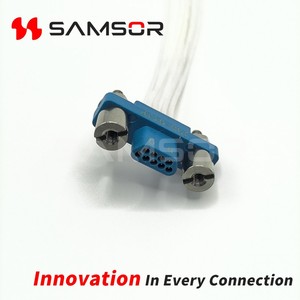 Tùy Chỉnh Micro-D J30 Loạt <span class=keywords><strong>9</strong></span>-Lõi J30-9ZKL J30-9TJP Vỏ Nhựa Hình Chữ Nhật Kết Nối Với Lắp Ráp Cáp - Product Image 2