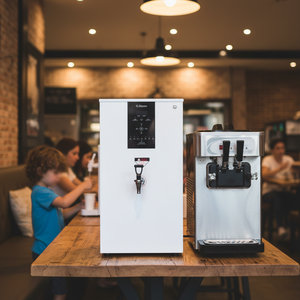 เครื่องทำน้ำร้อนสแตนเลสแบบต่อเนื่องไฟฟ้ากำลังสูงสำหรับร้านชานมไข่มุก - Product Image 2