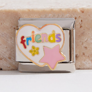 Modular Charm Bracelet Zinc Alloy Unisex DIY Gift Jewelry Heart Food Plant Letter Pattern - Product Image 4