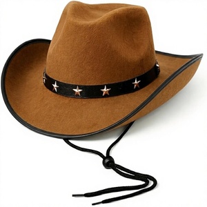 Sombrero de Vaquero a Rayas, Accesorio de Disfraz, para Adultos, Hombres, Mujeres, Unisex, Invierno, Estilo Country, Salvaje Oeste - Product Image 1