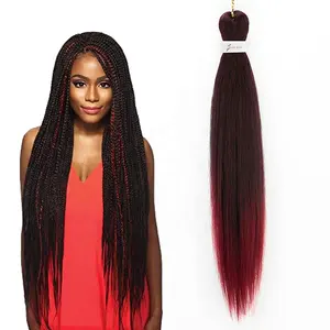 Nieuwe Stijl Groothandel Vlechten Haar Synthetisch Haar Jumbo Gehaakte Vlechten Yaki Straight Pre Uitgerekt Vlechten Haar