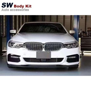 Labbro anteriore in fibra di carbonio per <span class=keywords><strong>BMW</strong></span> <span class=keywords><strong>serie</strong></span> <span class=keywords><strong>5</strong></span> G30 G38 LCI 2017-2020 upgrade paraurti anteriore Splitter rivestimento diffusore labbro - Product Image 2