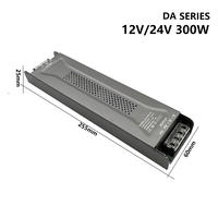 Alimentation LED 24V Slim Body pour éclairage décoratif commercial 100-264V certifiée CE CB