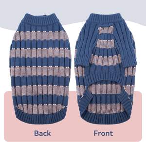 Proveedor personalizado Qiqu, nuevo diseñador, suéter <span class=keywords><strong>para</strong></span> perros, Jersey de invierno de punto cálido, manga larga <span class=keywords><strong>para</strong></span> Pomeranian Mini Dachshund <span class=keywords><strong>Toy</strong></span> Poodle - Product Image 5