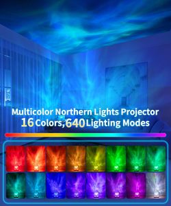 16 Color RGB Crystal Aurora Blue Dynamic Water Ripple Cube Lamp Midnight Aura Glow Lamp Cube Table Night Lights Lamp - Product Image 2