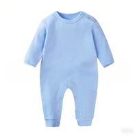 Combinaison bébé Kaiyue ODM à manches longues et ensemble 100% coton pour l'automne et le printemps, style Ins, couleur unie, vêtements pour bébé
