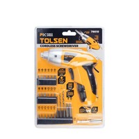 Ensemble de perceuse électrique TOLSEN 79010 3,6 V, tournevis sans fil