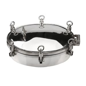 KQ SS304 316 thép không gỉ vệ sinh hình bầu dục/hình elip áp lực cao manway Bìa Gasket bể nước Vòng 20 inch cửa cống Bìa - Product Image 1