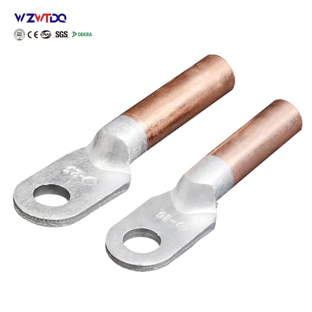 Supply DLT-16-630mm ² Bimetallic Aluminum and Copper Cable Lugs, Electrical Connection Aluminum-copper Cold-pressed Terminals