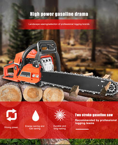 Sierra de cadena de 18 pulgadas con mango <span class=keywords><strong>superior</strong></span> para cortar madera de árbol, motosierra de gasolina pequeña de 58cc de alta calidad con barra guía 325 063 y cadena de sierra - Product Image 4