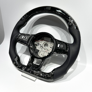 Volant en fibre de carbone forgé argenté avec écran LED pour Volkswagen MK7 <span class=keywords><strong>Golf</strong></span> 7 MK6 MK8 GTI <span class=keywords><strong>GTR</strong></span>, mise à niveau personnalisée, nouveau - Product Image 4