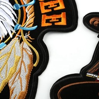 Broderie de vêtements de moto Animal Aigle Grande Taille Écusson de support à repasser