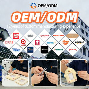 Portachiavi Personalizzato all'Ingrosso con Peluche a Forma di Hamburger, Cane, Angelo, Gatto per Foto Polaroid da 3 Pollici, Carte d'Identità e Laccetti - Product Image 4