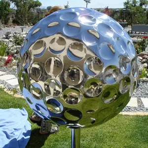 Golf Edelstahl ball Große Custom Clubs Metall Golf Sphere