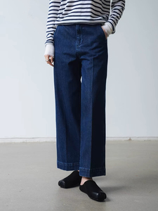 OEM OED High Rise Baggy Mom Denim <strong>Jeans</strong> Vintage Ankle Length Straight Leg Embroidery Rivet Button Cotton Blue <strong>Line</strong> Edge Cargo - Product Image 2