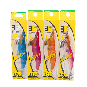 Señuelo de Pesca EGI-OH F para Calamar, Nuevo 2.0 #   2.5 #   3.0 #   3.5 #   Señuelo de Pesca Artificial de Camarón de Madera Súper Luminoso para Calamar - Product Image 4
