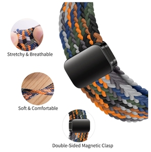 Correa Magnética Elástica Trenzada para <span class=keywords><strong>Xiaomi</strong></span> <span class=keywords><strong>Smart</strong></span> <span class=keywords><strong>Band</strong></span> 10 Pro 9 Pro, Correa de Nailon de Tela Elástica para Redmi Watch 6 <span class=keywords><strong>5</strong></span> - Product Image 2
