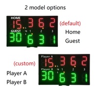 YIZHI Montre portable Contrôle Intérieur Extérieur Padel Court Entraînement Compteur de points de notation Numérique LED Tableau de bord de tennis portable