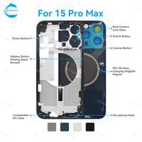 Boîtier de téléphone portable STAROZON version européenne et américaine pour iPhone 15 Plus Pro Max, châssis arrière de réparation haut de gamme
