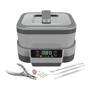Nettoyeur à ultrasons domestique Skymen ODM 1,2 L pour bijoux, lunettes, outils de manucure, coupe-ongles et outils dentaires - Product Image 1