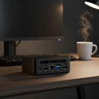 Mini PC de poche EGLOBAL Gen N95 Quad Core Win11 16 Go DDR4 intégré, SSD max 2 To, PC de jeu, ordinateur de bureau, double LAN, 3x4K, WiFi6