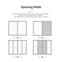 Puertas Corredizas de Vidrio para Patio Exterior con Certificación NFRC, Resistentes al Viento, con Rotura Térmica y Sistema de Seguridad