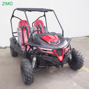 Karting tout-terrain à essence 208cc 4 temps pour adultes, certifié CE, avec système de démarrage électrique/à tirette, roues pleines, idéal pour la course sur route et tout-terrain. - Product Image 5