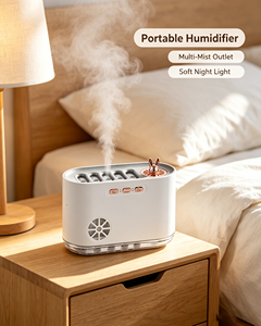 Meilleur humidificateur portable silencieux rechargeable, mini humidificateurs pour bureau, chambre, voyage, amélioration de l'air sec en intérieur - Product Image 5