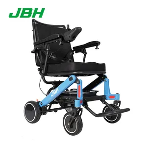 Electric Wheelchair Anhui Rehabilitation Therapy Supplies Wheelchair Heavy Duty Brushless Power Electric Outdoor Black 6 Km/h