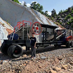 Высокоэффективная мобильная щековая дробилка <span class=keywords><strong>PE500x750</strong></span> для дробления дорожного полотна, камня, твердых пород, гравия - Product Image 1