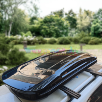 Vente en gros de porte-bagages de toit de voiture Ultra Boîte universelle ABS Style sport Porte-bagages de toit Solution de stockage ultra-mince Coffre de toit de voiture