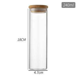 Rundes versiegeltes Glas für Kaffee Tee und Gewürze Küchen organisator Aufbewahrung flasche Versiegeltes Glas Lebensmittel lager glas mit Bambus deckel - Product Image 6