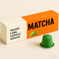 Cápsulas de Matcha de Marca Privada, Etiqueta Limpia, Personalizadas y Envasadas
