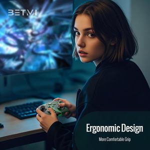 Manchettes de jeu pliables en ABS léger avec double vibration, fonction Turbo Marco et adaptateur 2,4 GHz, fabriquées en Chine - Product Image 6