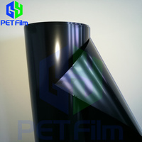 Film d'isolation étanche à l'humidité doux BOPP métallisé par mylar brillant noir pour des applications d'ordinateur et de téléphone portable