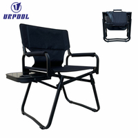 Haute qualité personnalisé toile Tube en aluminium directeur chaise Portable pliable bras Table réglable hauteur plage parc utilisation extérieure