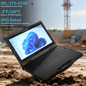 Nouvel ordinateur portable robuste 14 pouces 10/11 Core i7 4G NFC 1000 Nits Batterie amovible IP65 Empreinte digitale Workstation anglaise JR-L Robuste - Product Image 4
