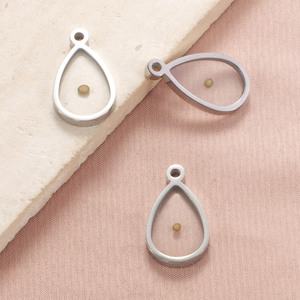 Vente chaude En Acier Inoxydable En Forme De Goutte Incrusté Graine De <span class=keywords><strong>Moutarde</strong></span> Souhait Graine DIY Personnalisable Pendentif Accessoryin <span class=keywords><strong>Europe</strong></span> et Amérique - Product Image 5