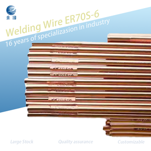 Usine de soudage de fils Fil de soudage en cuivre Fil d'acier revêtu de cuivre <span class=keywords><strong>Er70s</strong></span>-<span class=keywords><strong>6</strong></span> <span class=keywords><strong>TIG</strong></span> de Chine - Product Image 1