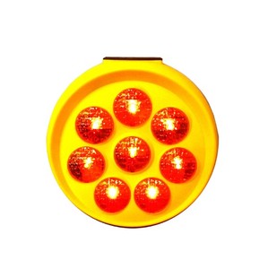 Lampada Lampeggiante <span class=keywords><strong>Solare</strong></span> a Forma di Girasole, Luce di Avvertimento Stroboscopica - Product Image 2