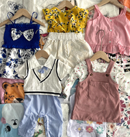 Lots de vêtements d'été usagés pour enfants de différentes tailles, marque TPS, en polyester/coton, en balles propres, stock de liquidation mode