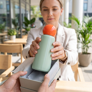 Garrafa de Água de Aço Inoxidável 350ml com Design Personalizado e Logo, à Prova de Vazamentos, para Meninas e Crianças em Viagem - Product Image 2