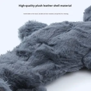 Jouet en peluche souple non rembourré pour chiot, interactif, couineur, durable, résistant aux morsures, jouet à mâcher pour chien, compagnon auto-amusant pour chiot - Product Image 2