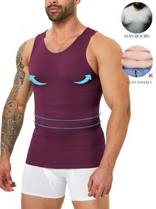 Gilet <span class=keywords><strong>de</strong></span> compression amincissant pour homme, <span class=keywords><strong>correcteur</strong></span> <span class=keywords><strong>de</strong></span> <span class=keywords><strong>posture</strong></span>, gaine ventre plat, brûle-graisse, corset <span class=keywords><strong>de</strong></span> poitrine, <span class=keywords><strong>t</strong></span>-<span class=keywords><strong>shirt</strong></span> <span class=keywords><strong>de</strong></span> modelage - Product Image 1