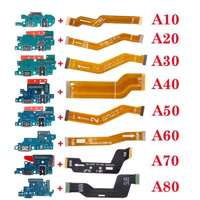 USB Fast Charging Bar Dock Main Motherboard Flex Cable for for A10 A20 A30 A40 A50 A60 A70