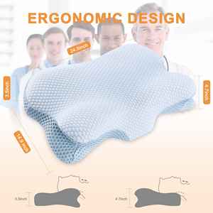 लिंडा P-092 हॉट सेलिंग गर्भाशय ग्रीवा संतरे ऑर्थोपेडिक मेमोरी फोम गर्दन दर्द तकिया - Product Image 6