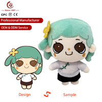 Jouets en peluche personnalisés OEM/ODM d'usine, mignons, super doux, rembourrés en coton PP, avec logo brodé et design anime sur mesure