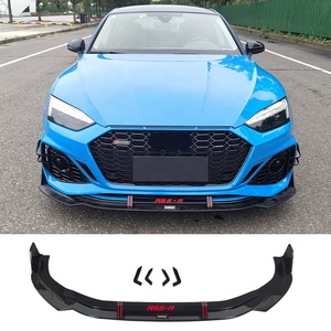 Kits de carrocería de coche, divisor de labios de parachoques delantero negro brillante para <span class=keywords><strong>Audi</strong></span> A5 <span class=keywords><strong>RS5</strong></span> B8.5 B9 2020 2021 <span class=keywords><strong>2022</strong></span> - Product Image 2